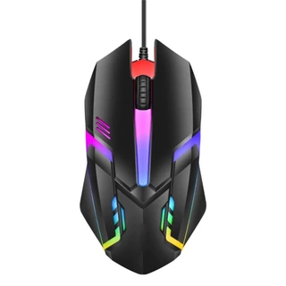 Mouse Gamer Usb 3200dpi Led Rgb Com Fio JX-M20