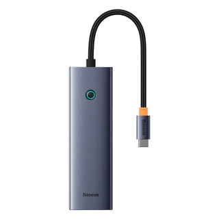 Baseus Hub 6 Portas USB-C HDMI + USB 3.0 + PD100W + RJ45 - Windows, Apple, Linux, Vista, Celulares