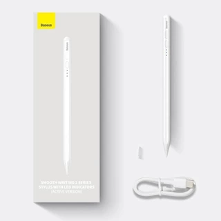 Caneta Ativa Capacitiva Stylus Touch Pen iPad, Branca, SXBC060202, BASEUS