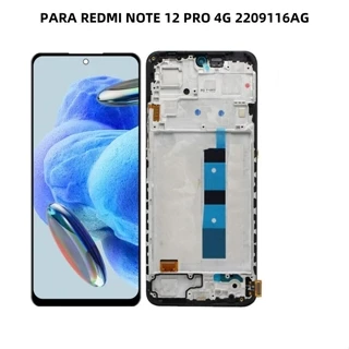 6.67" Vivid Tela Para Xiaomi Redmi Note 12 Pro 4G Compativel 2209116AG Com Aro Nova Lcd