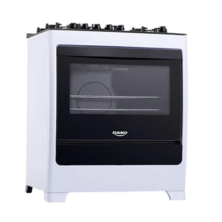 Fogão Supreme Glass 5 Bocas com Mesa de Vidro Dako