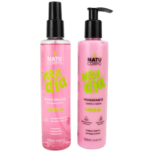 Kit Cereja Natucorpo Body Splash 250ml + Hidratante 250ml