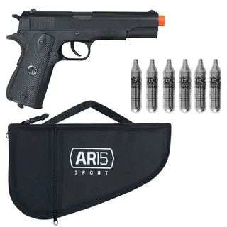 Pistola Airsoft Pressão Co2 Rossi Comander 4.5 +Pro 04