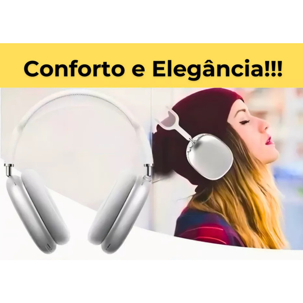 Fone De Ouvido Bluetooth P9 Air - S/ Fio Wireless Headphone | Shopee Brasil