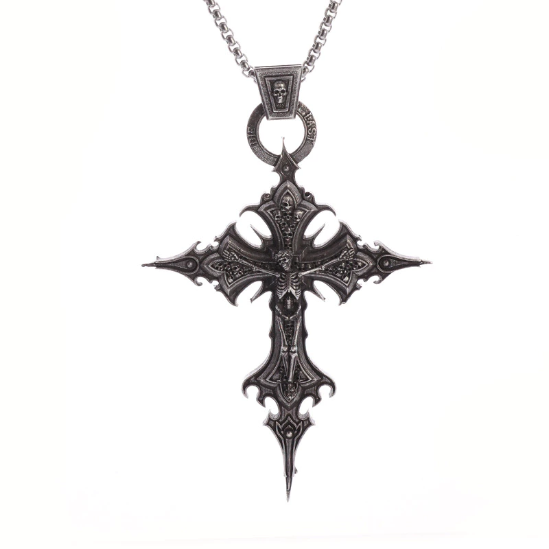 Colar Cruz de Caveira Crucificação