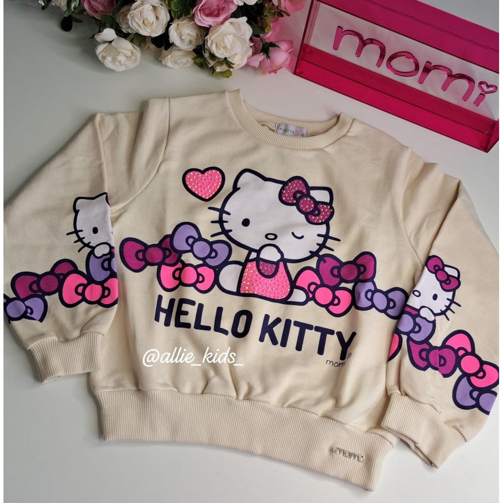 CASACO DE MOLETOM DA HELLO KITTY | Shopee Brasil