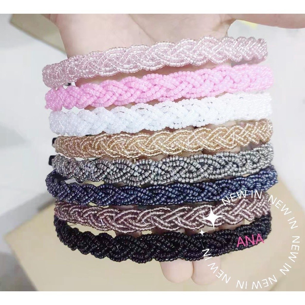 KIT 10 TIARA TRANCADA DE MIçANGAS METAL FINA -GQ22141-YOUYI