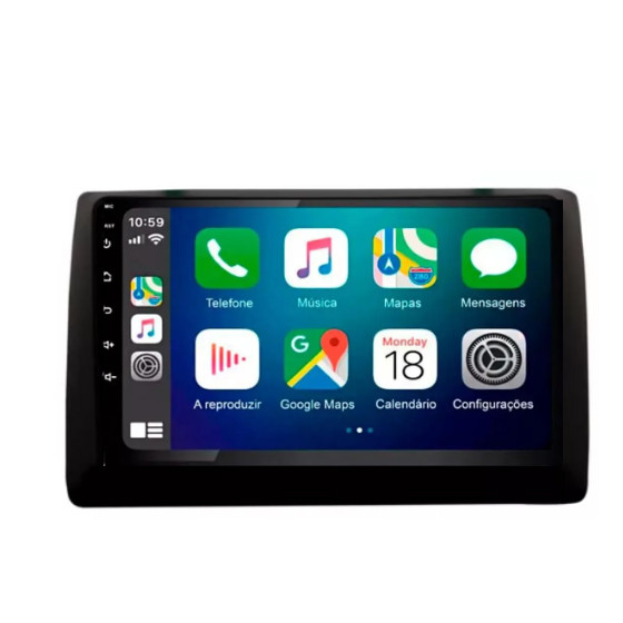 Central Multimidia para Fiat Stilo 2010 com Kit (TELA ,CHICOTE e MOLDURA)