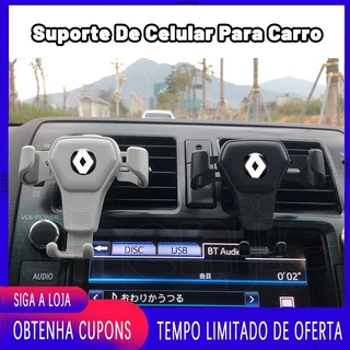 [Promo] Suporte celular carro Multifuncional Suporte de celular para carro Moda Suporte para celular de carro porta celular para carro decoração de carro acessórios de carro Para Renault Clio Logan Sandero Kwid Fluence Duster Master Symbol
