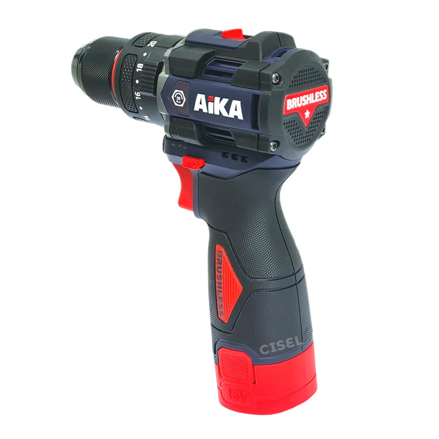 Furadeira Parafusadeira C/ Impacto Aika 16V AD-DR10A - Com 2