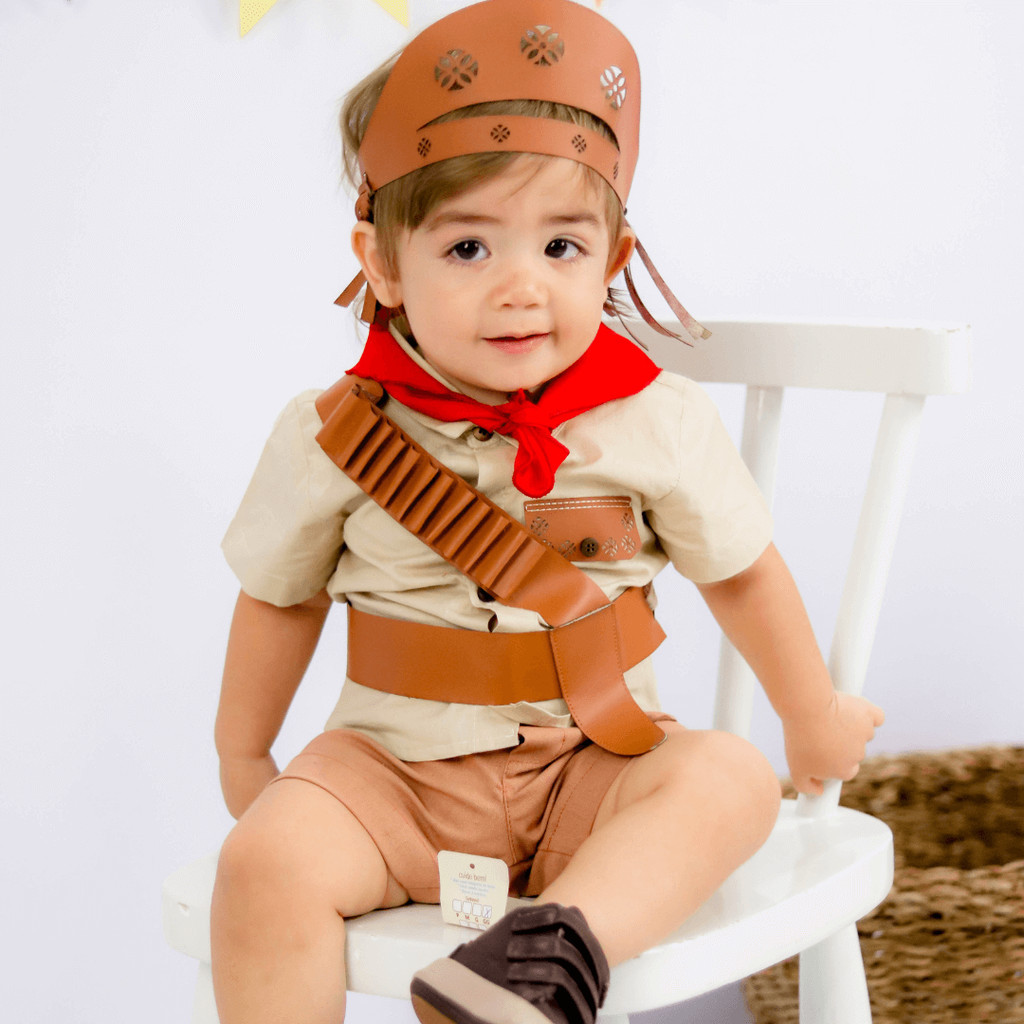 Fantasia Junina Cangaceiro Lampião Bebê Shopee Brasil
