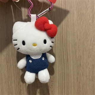 10CM Hello Kitty Y2K Boneco De Pelúcia Recheado Chaveiro De Brinquedo Macio Pingente De Bolsa Fofa Acessórios
