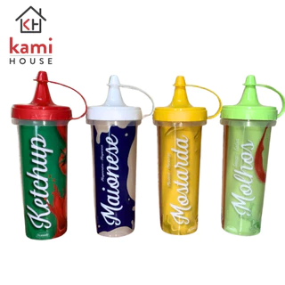 Bisnaga Decorada Maionese Catchup Mostarda 250ML