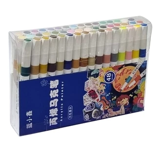 Conjunto de Marcador de Tinta Acrílica - Marcadores de Arte - Canetas de Pintura - Canetas de Grafite para Pedras - Cd
