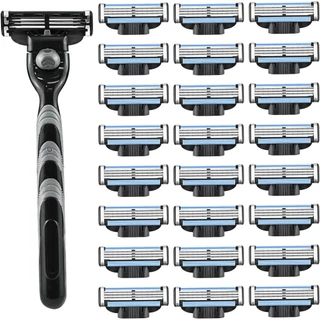 16PCS/12PCS Substituições Para MACH 3 Lâminas De Barbear Masculinas Refil De Cartuchos