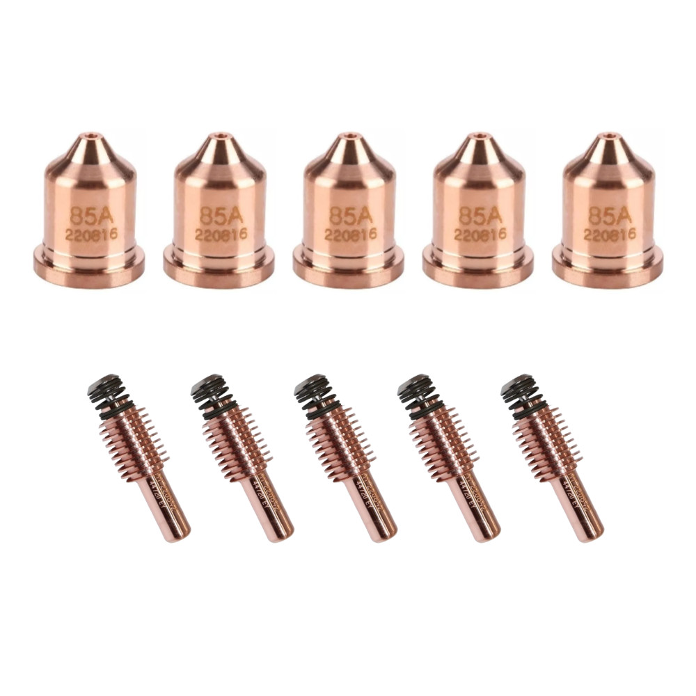 10Pcs Kit 5 Bicos Corte 220816 85a + 5 Eletrodos 220842 105a Consumíveis Plasma
