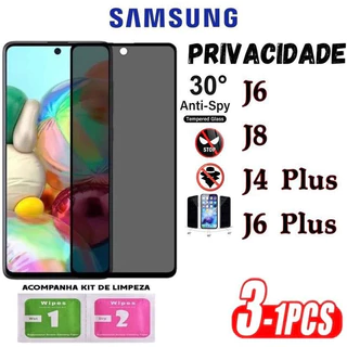 Kit Película Privacidade 3D Anti Spy SAMSUNG J6/J6 PLUS/J4 PLUS/J8