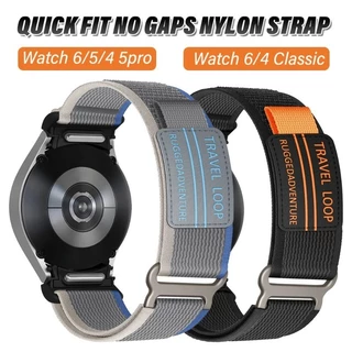 Pulseira De Nylon Para Relógio Samsung Galaxy 6/5/4 40mm 44mm Classic 43mm 47mm 5Pro 45mm Banda