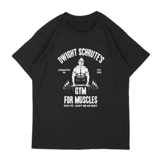 Camiseta Dwight Schrute's Gym For Muscles Serie The Office 100% Algodão