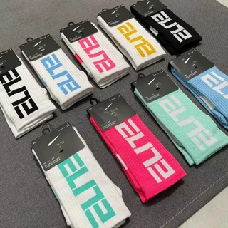 Meias de Basquetebol Elite Estilo Carta HighTop Meias Esportivas Americanas Retro Toalhas de Basquetebol de Fundo Grosso Meias de Casal Trendy