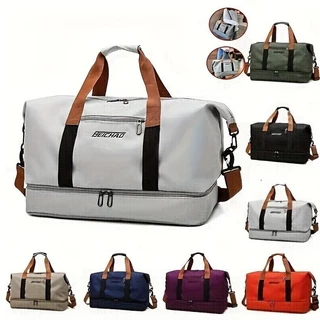 Bolsa De Viagem Impermeável De Grande Capacidade De Camada Dupla Leve E Com Zíper De Duffel De Ioga Ao Ar Livre Ychen em Oferta na Shopee