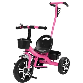 Triciclo Rosa Azul com Apoiador e Pedal Removível Zippy Toys Menina Menino