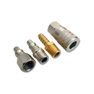 Kit Engate Rápido para Ar Comprimido 1/4 Pol Npt 4 Peças