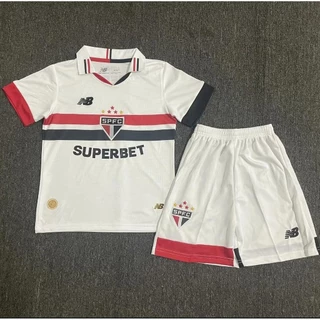 24/25 S ã o Paulo Camisa De Casa E Fora Conjunto De Infantil Com top shorts