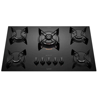 Cooktop U Top 5 Bocas com Mesa de Vidro e Tripla Chama Atlas