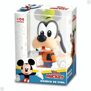 Boneco Vinil Disney Junior 12cm Turma Do Mickey Personagem Pateta - Líder Brinquedos