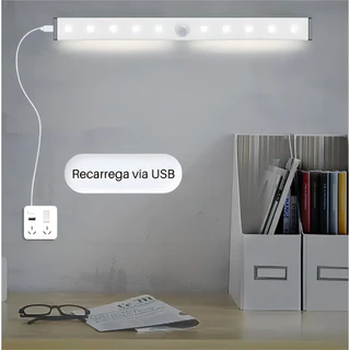 luminaria com Sensor de presença 6000k/3000k 52cm 32cm 22cm 12cm