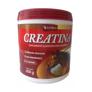 Creatina Vetbras Suplemento Alimentar para Equinos 200gr