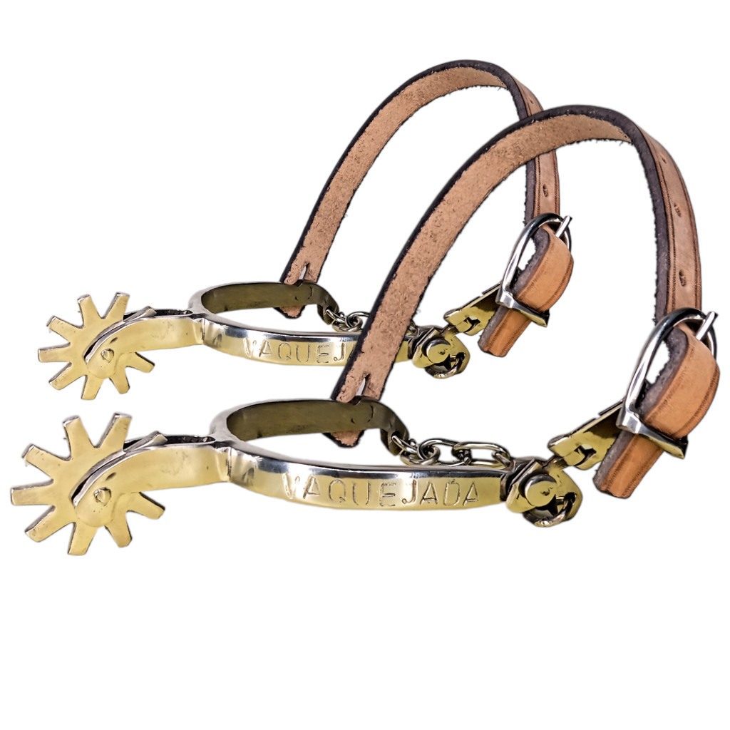 Espora Cavalo Vaquejada Quarto De Milha Abvaq Inox cavalgada