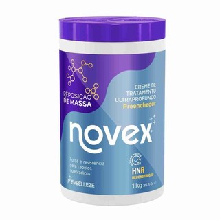 Creme de Tratamento Novex Reposição de Massa 1Kg Hidratação, Força e ...