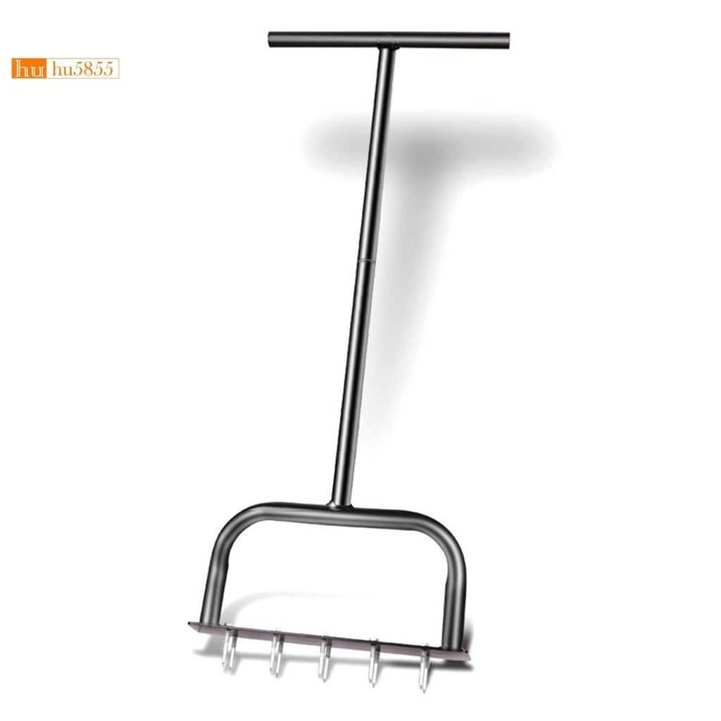 Aeradores Manuais De Gramado Metal Com Espigão Ferramenta De Aeração Manual Para Jardim , Jardinagem Preto De Fácil Instalação