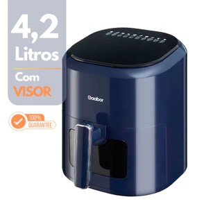 Air Fryer Touch C/Visor Fritadeira Elétrica 4,2L Gaabor Marinus 127V/220V 1200W Azul Royal