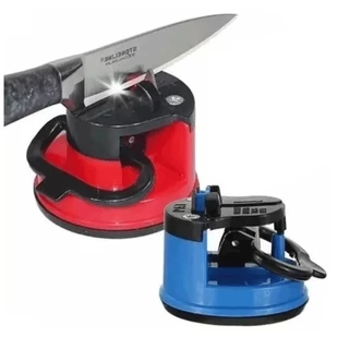 Afiador Amolador De Faca, Facão, Canivete Com Ventosa Para Fixar Em Superfície em Oferta na Shopee