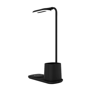Luminária Multi Haste Flexível com Porta Canetas e Carregador Wireless 10w - CB171 em Oferta na Shopee