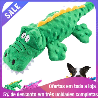 Cachorro De Pelúcia Crocodilo Com Raspador