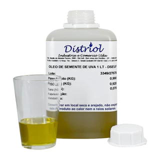 Distriol Óleo Vegetal de Semente De Uva 1 Litro 100% Puro