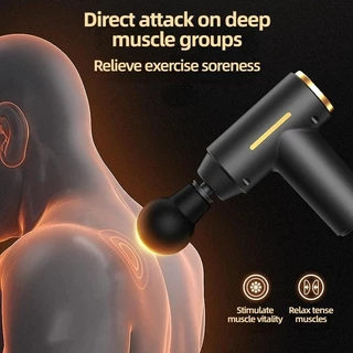 Pistola De Massagem Fascial Muscular De Tecido Profundo Massajador De Percussão Manual Para Costas E Perna Do Pescoço