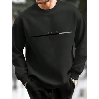 Moletom Gola Careca Masculino Paris Estampada