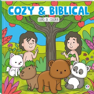 Livro Comfy & cozy books Cozy and Biblical | Livro de Colorir em Oferta na Shopee