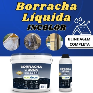 Impermeabilizante Incolor Borracha Líquida 900ml e 3,6KG Sela Fissuras e Telhados em Oferta na Shopee