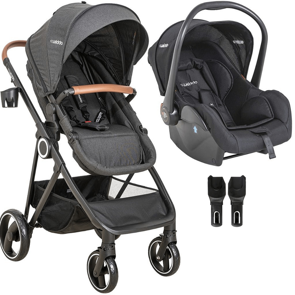 Carrinho de Bebe Moises com Bebe Conforto Kiddo Cosmos Preto | Shopee ...