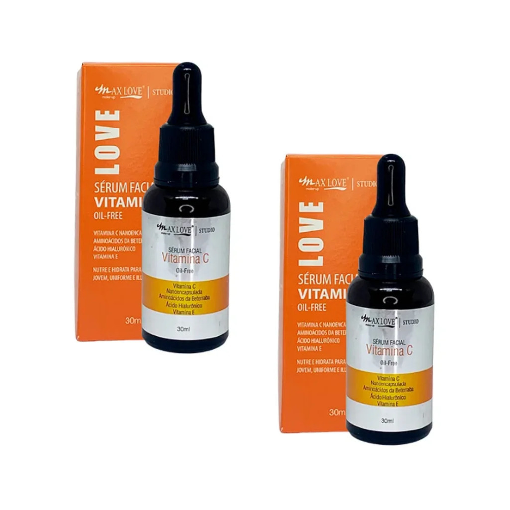 02 Sérum Facial Vitamina C Oil Free - Max Love