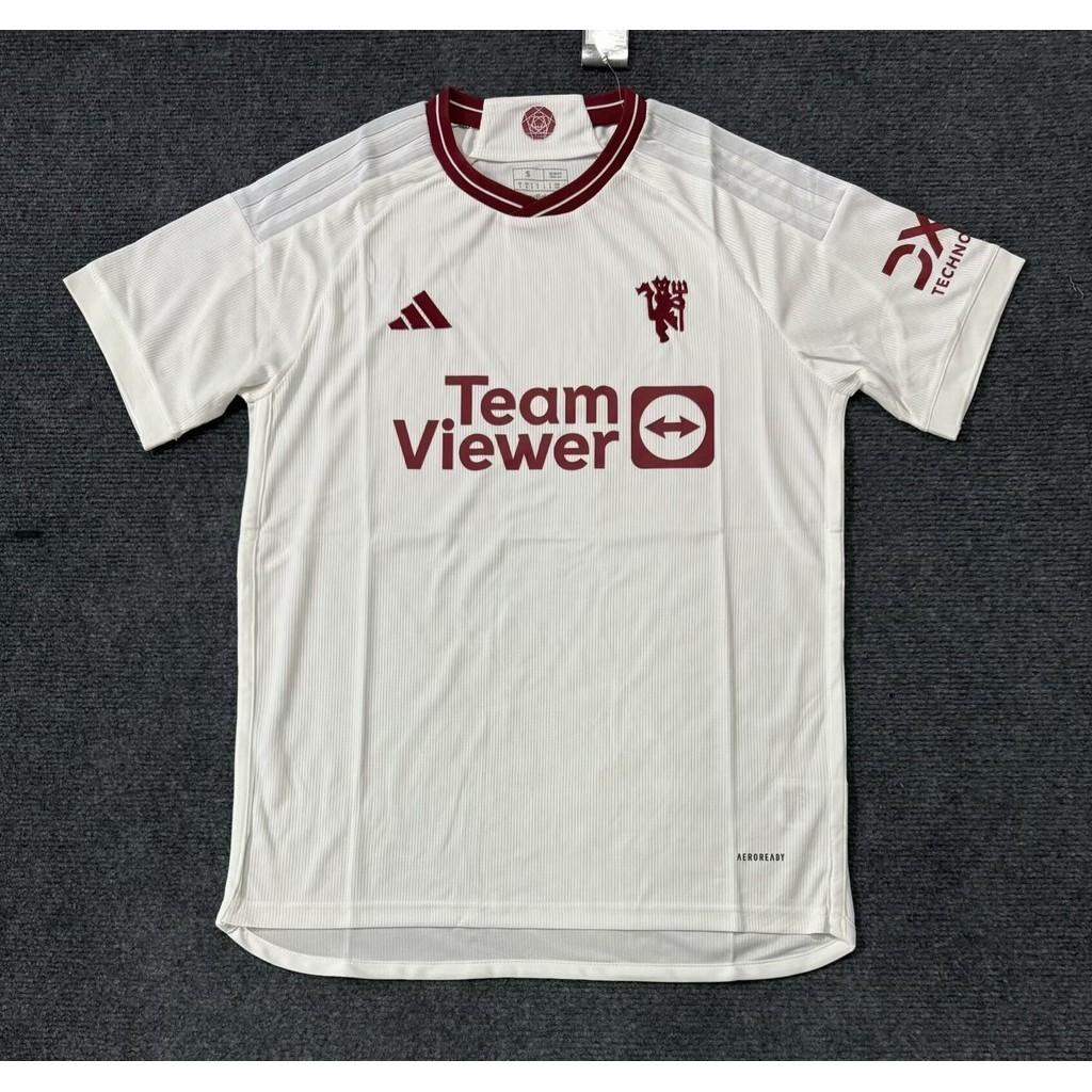 [23-24 Manchester United 2 Camiseta De Secagem Rápida Futebol Versão De Manga Curta [Tailândia] Pode Ser Personalizada
