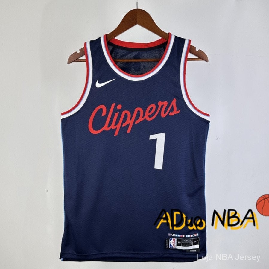 2025 Hot Pressed Camiseta NBA Los Angeles Clippers James Harden 1 navy