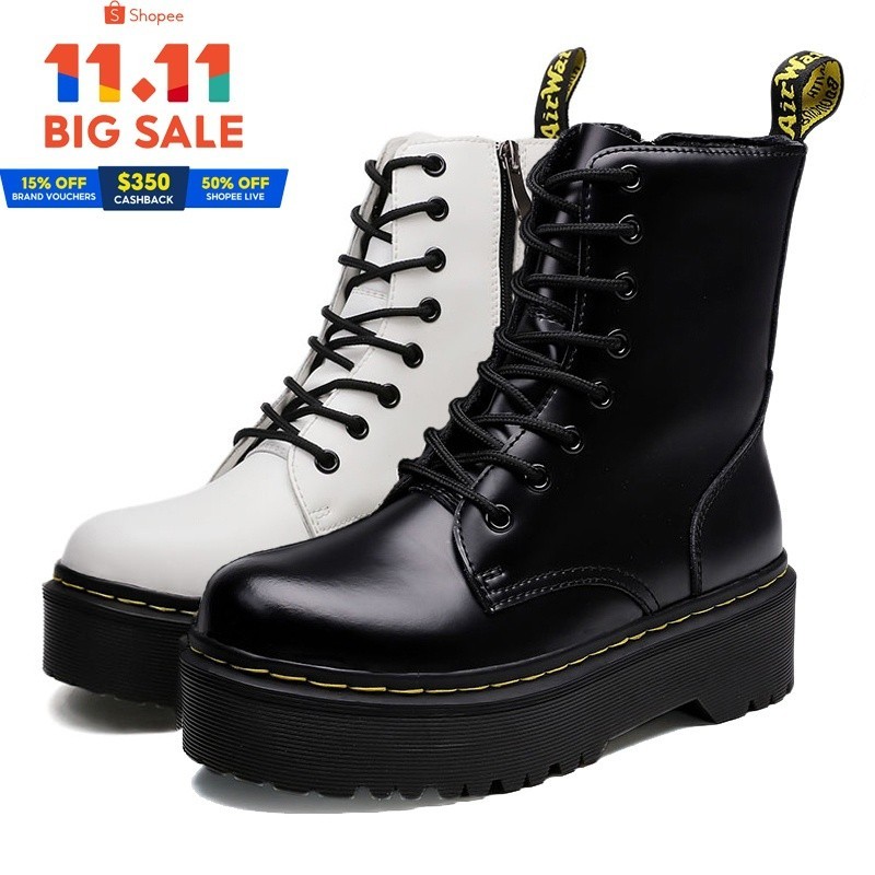 Dr.Martens Martin Sapatos De Plataforma De Botas De Tornozelo Shopee Brasil