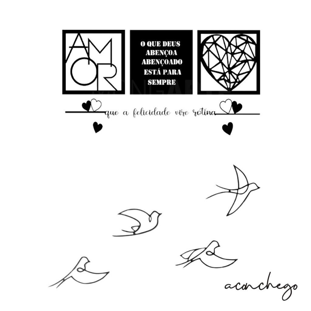 Kit 3 Quadros Religioso O que Deus abençoa abençoado está para sempre ...
